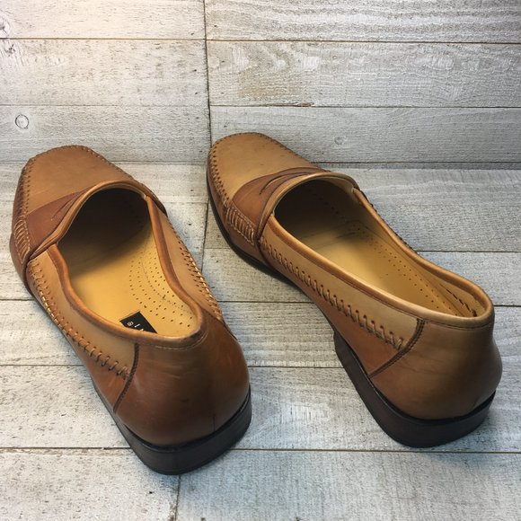 Rare Magnanni Hand Sewn TwoTone Brown Penny Loafer main image 10